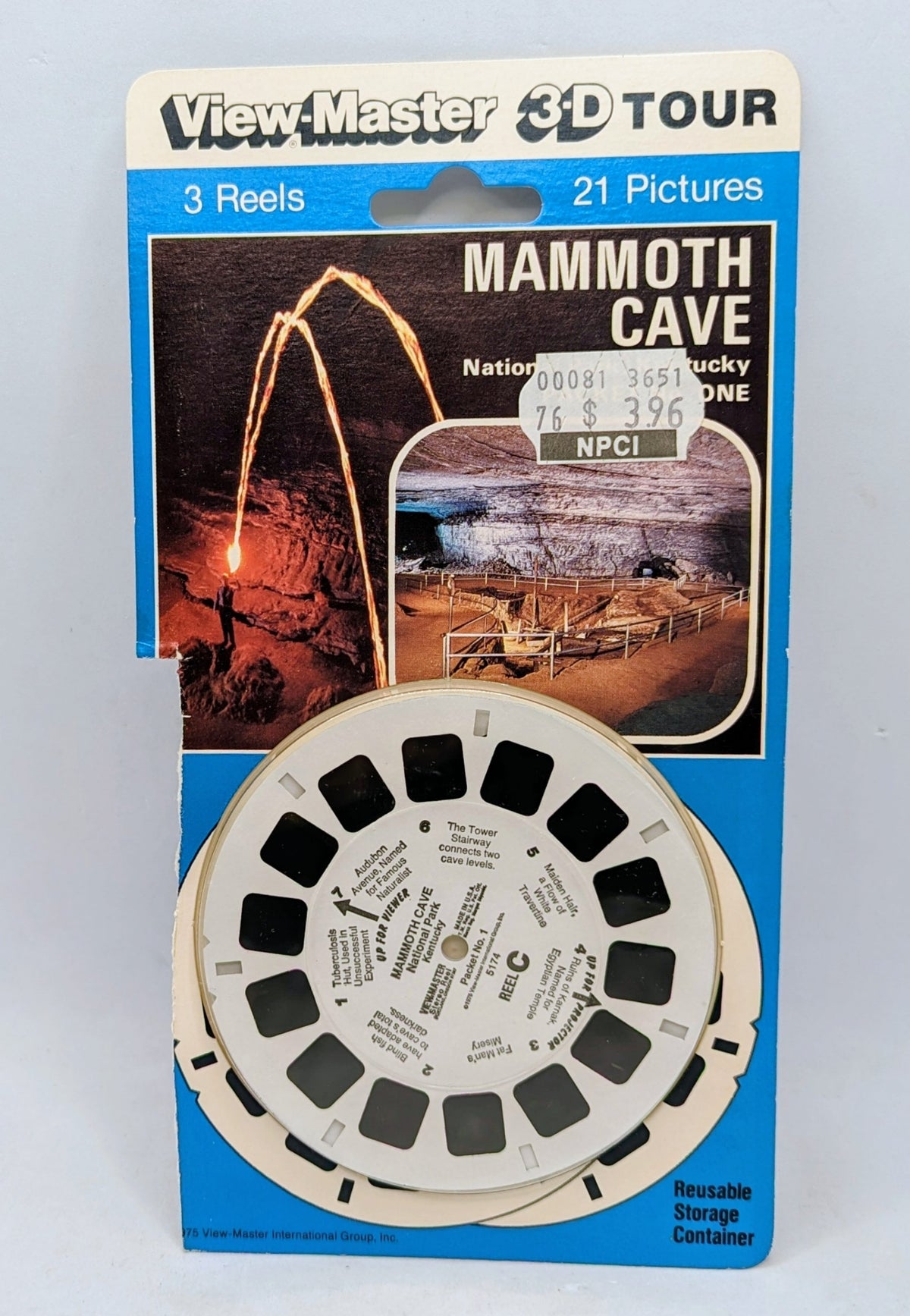 Vintage View-Master 3D Mammoth Cave National Park Kentucky 3 Reels