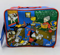 1995 Warner Store Looney Tunes Classroom Vinyl Lunch Box Taz Bugs Daffy Wiley