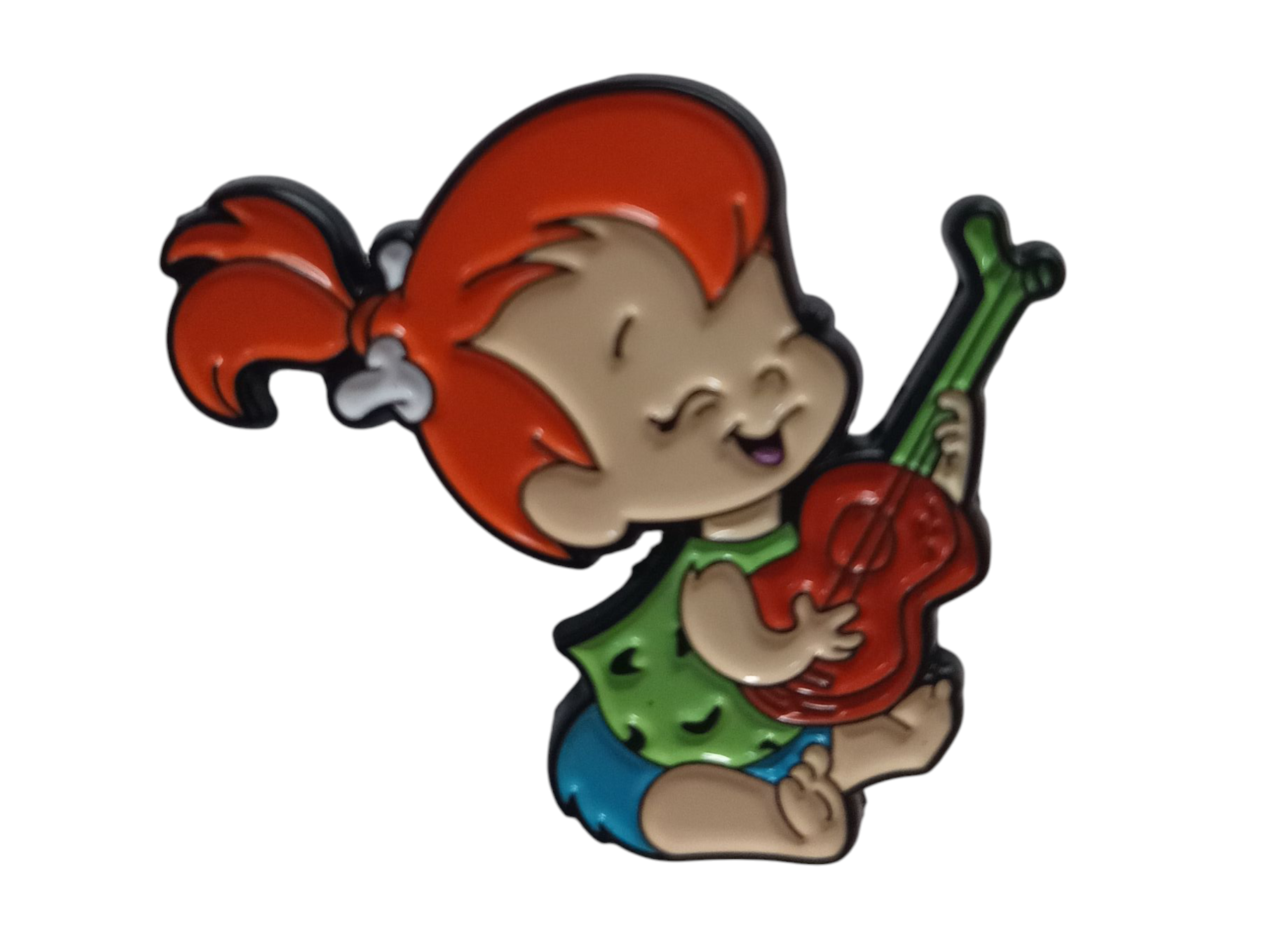 Hanna Barbera The Flintstones Pebbles Playing The Ukulele Enamel Pin