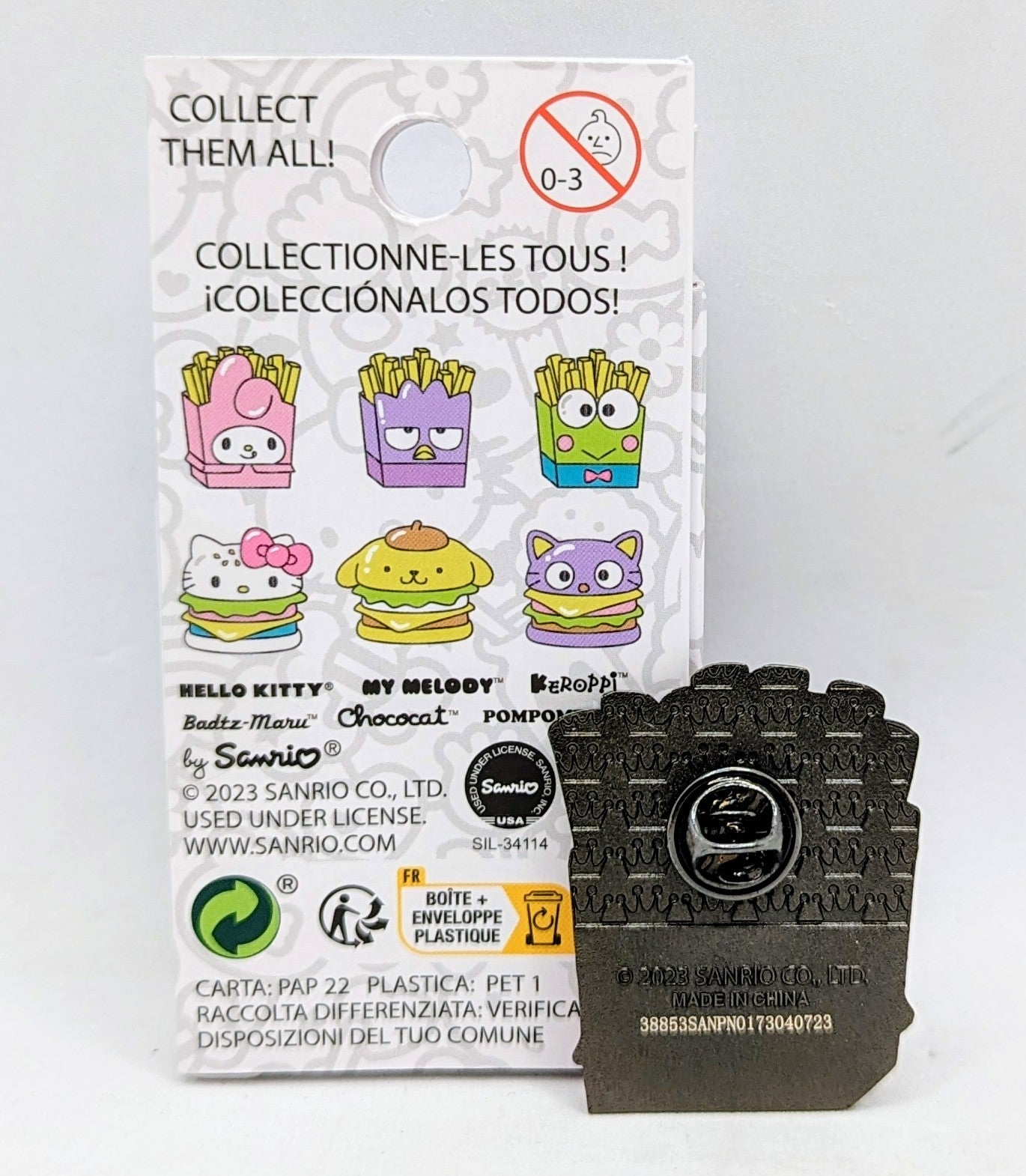 Loungefly Sanrio Hello Kitty Fast Food Blind Enamel Pin My Melody French Fries image 2