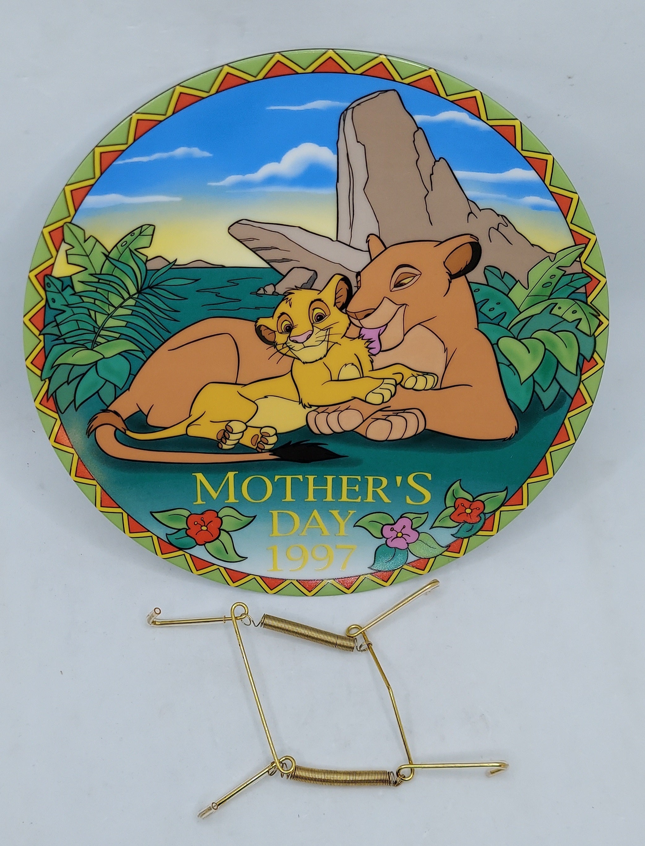 1997 Grolier Collectibles Disney Lion King Mother's Day A Mother's Love Plate