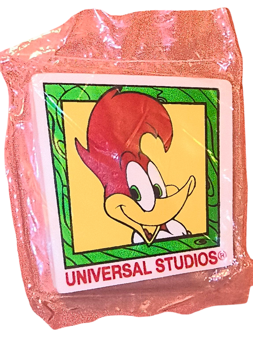 1996 Universal Studios Woody Woodpecker Eraser