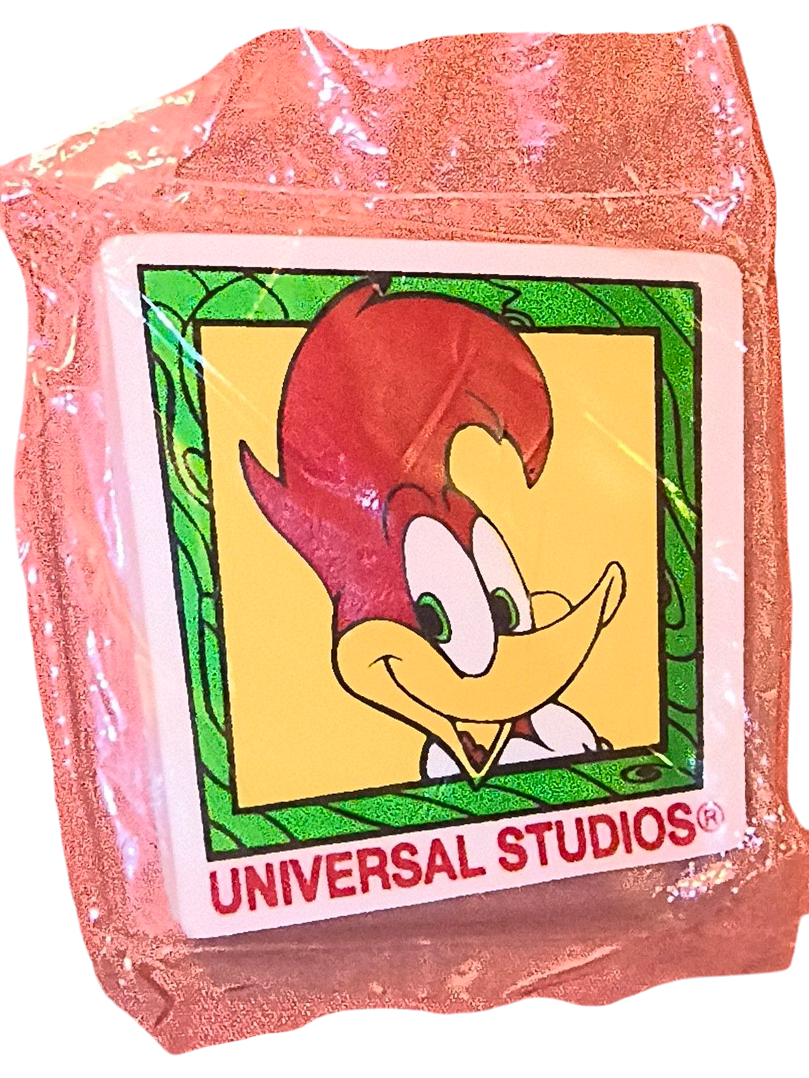 1996 Universal Studios Woody Woodpecker Eraser