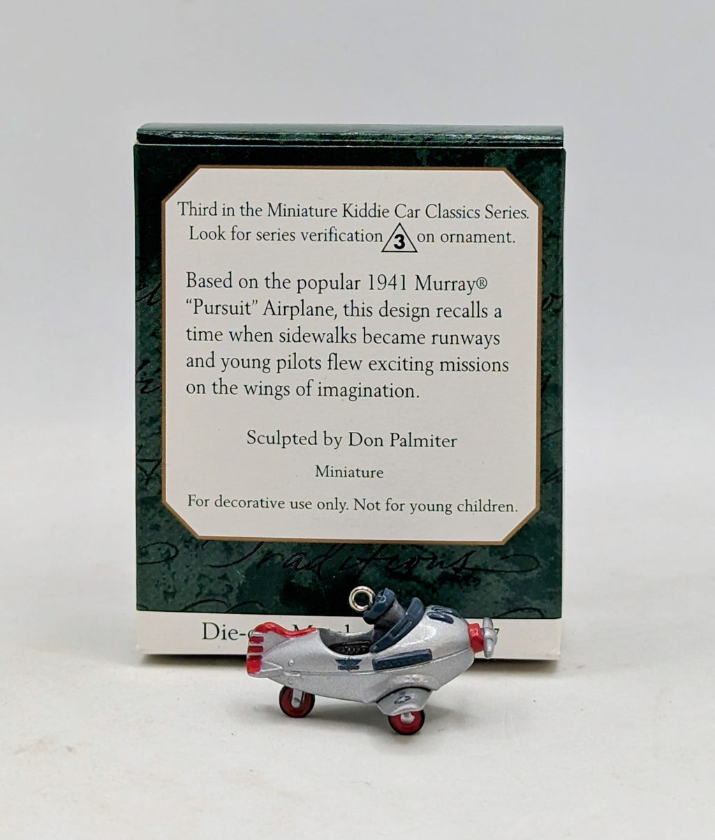 1997 Hallmark Keepsake Miniature Murray Pursuit Airplane Ornament image 2