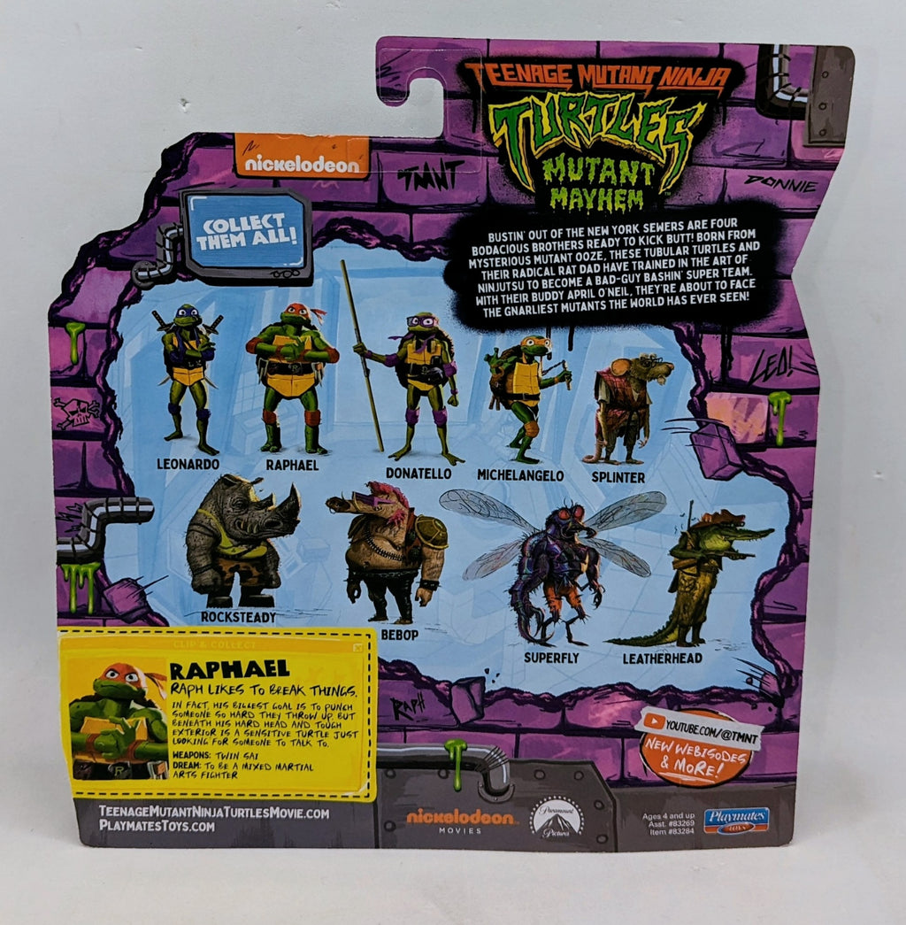 Playmates Teenage Mutant Ninja Turtles: Mutant Mayhem Raphael 4.65" Figure image 2