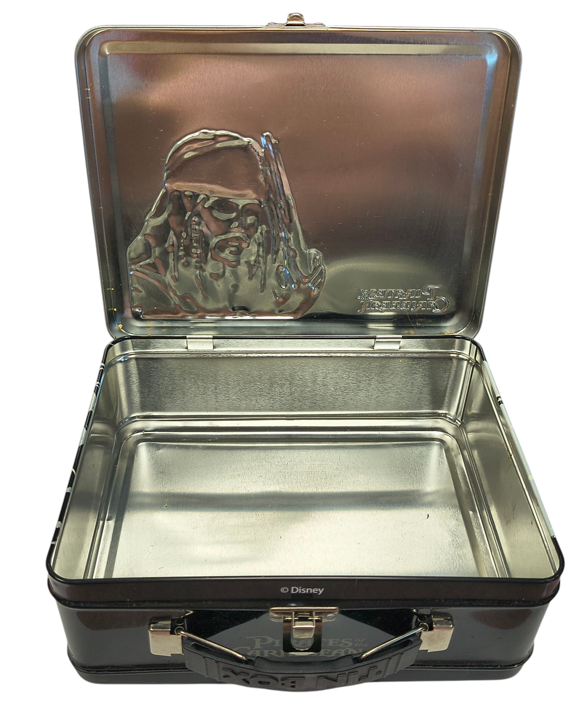 Disney Pirates of the Caribbean POTC Metal Tin Lunch Box Jack Sparrow Skull image 4