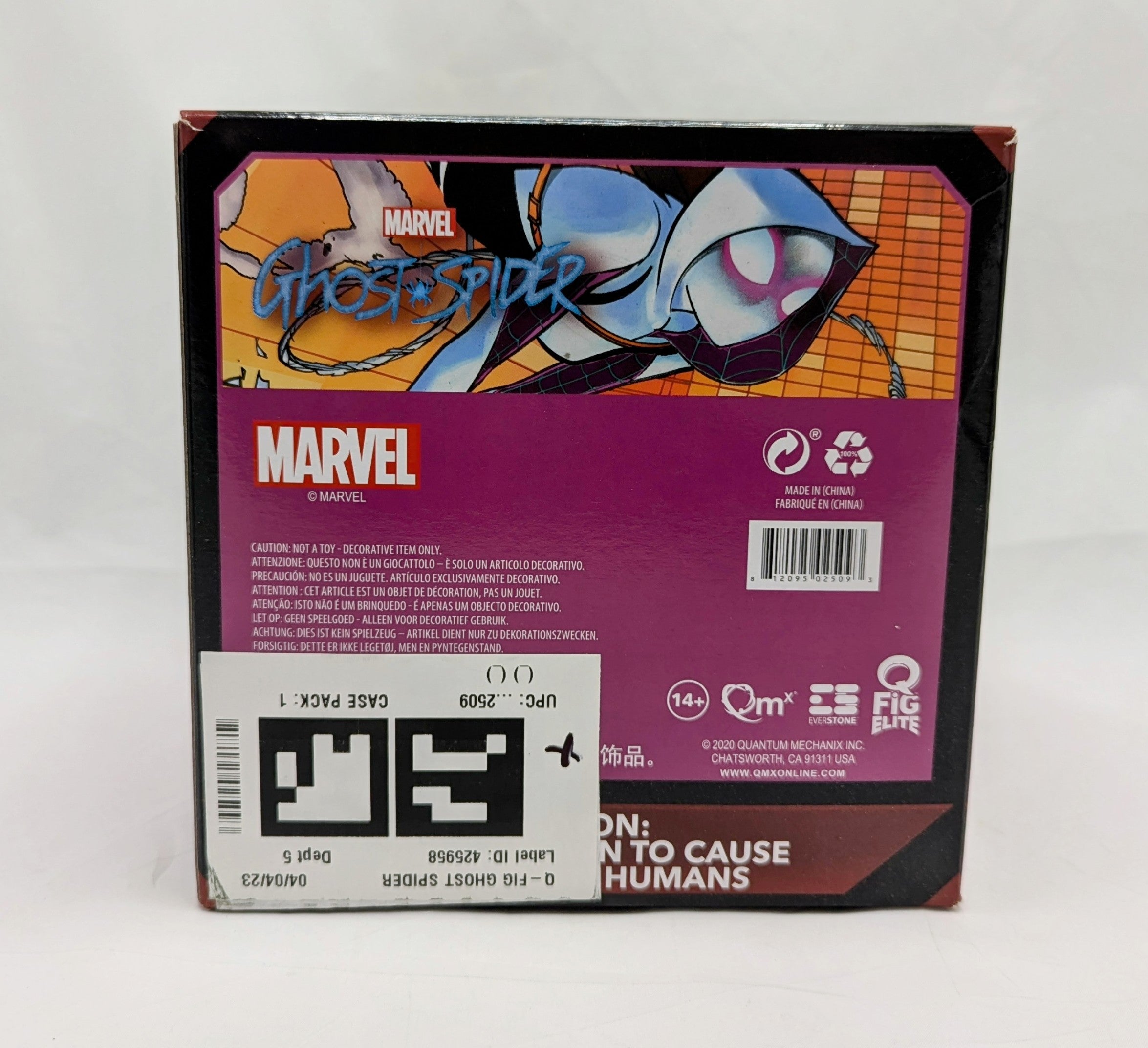 2020 Quantum Mechanix Marvel Ghost Spider 5" Figure image 2
