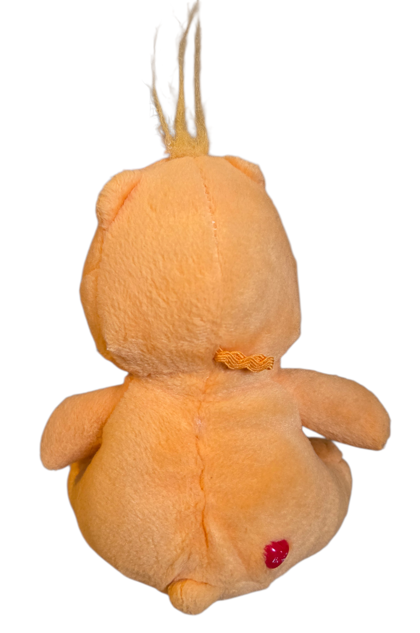 2003 Nanco Care Bear Orange Friend Bear Flowers 6" Plush Stuffed Animal image 2
