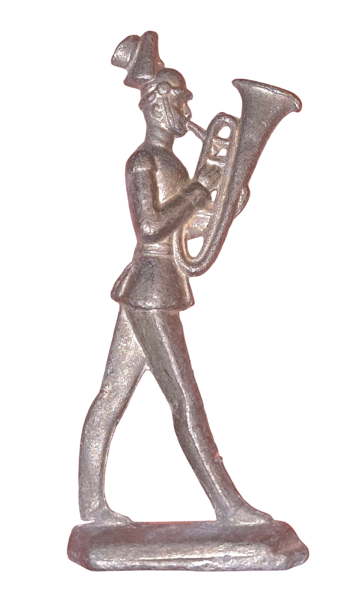 Vintage Lead Toy Soldier Marching w/ Euphonium Figurine image 2