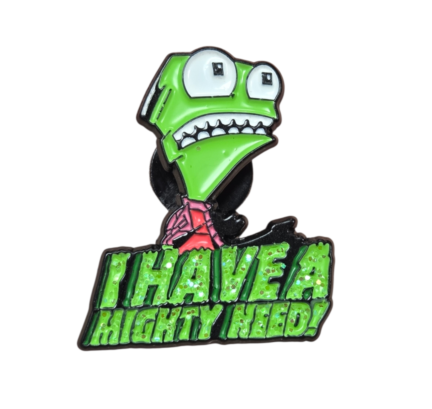 Nickelodeon Invader Zim Screaming I Have A Mighty Need Enamel Pin