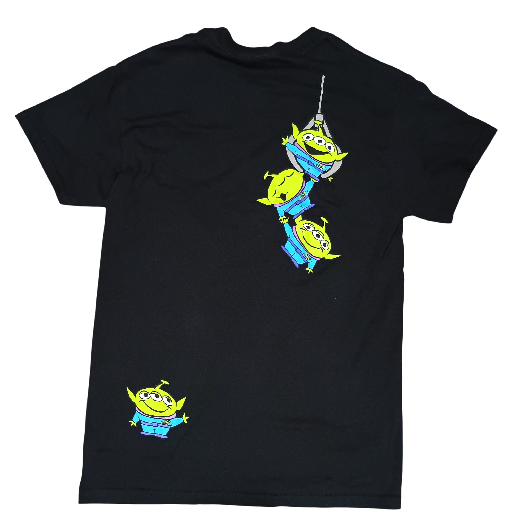 Disney Pixar Toy Story Double Sided Alien Claw Machine Pizza Planet T-Shirt S image 2