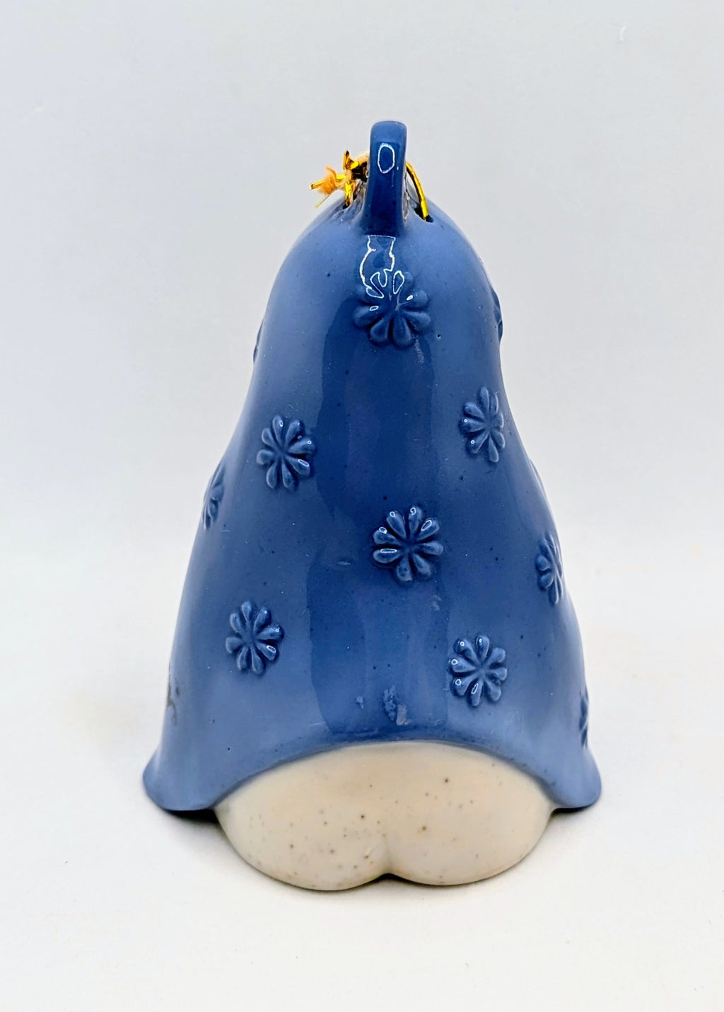 AA Importing St Louis 4.5" Ceramic Baby Wrapped In Blue Blanket Bell Ornament image 2