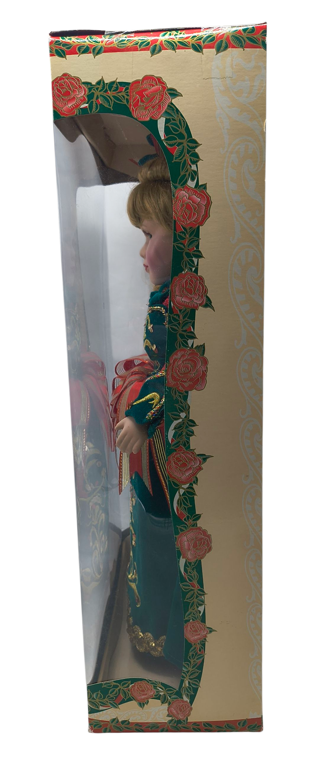 1998 Brass Key Melissa Jane Victorian Rose Holiday Edition 16" Blonde Doll image 3