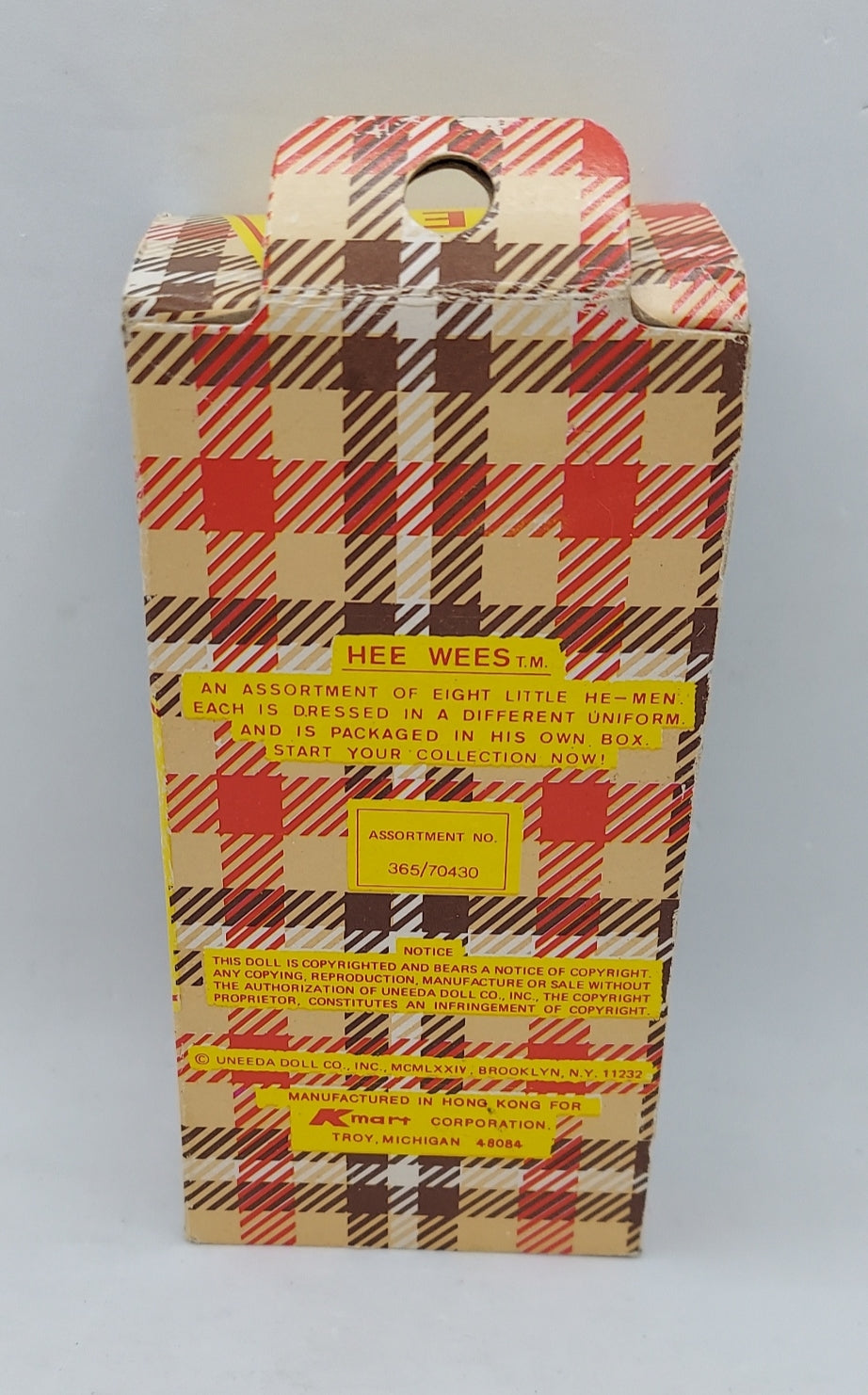 1974 Uneeda Hee Wees Tiny He-Men Baseball Player image 3