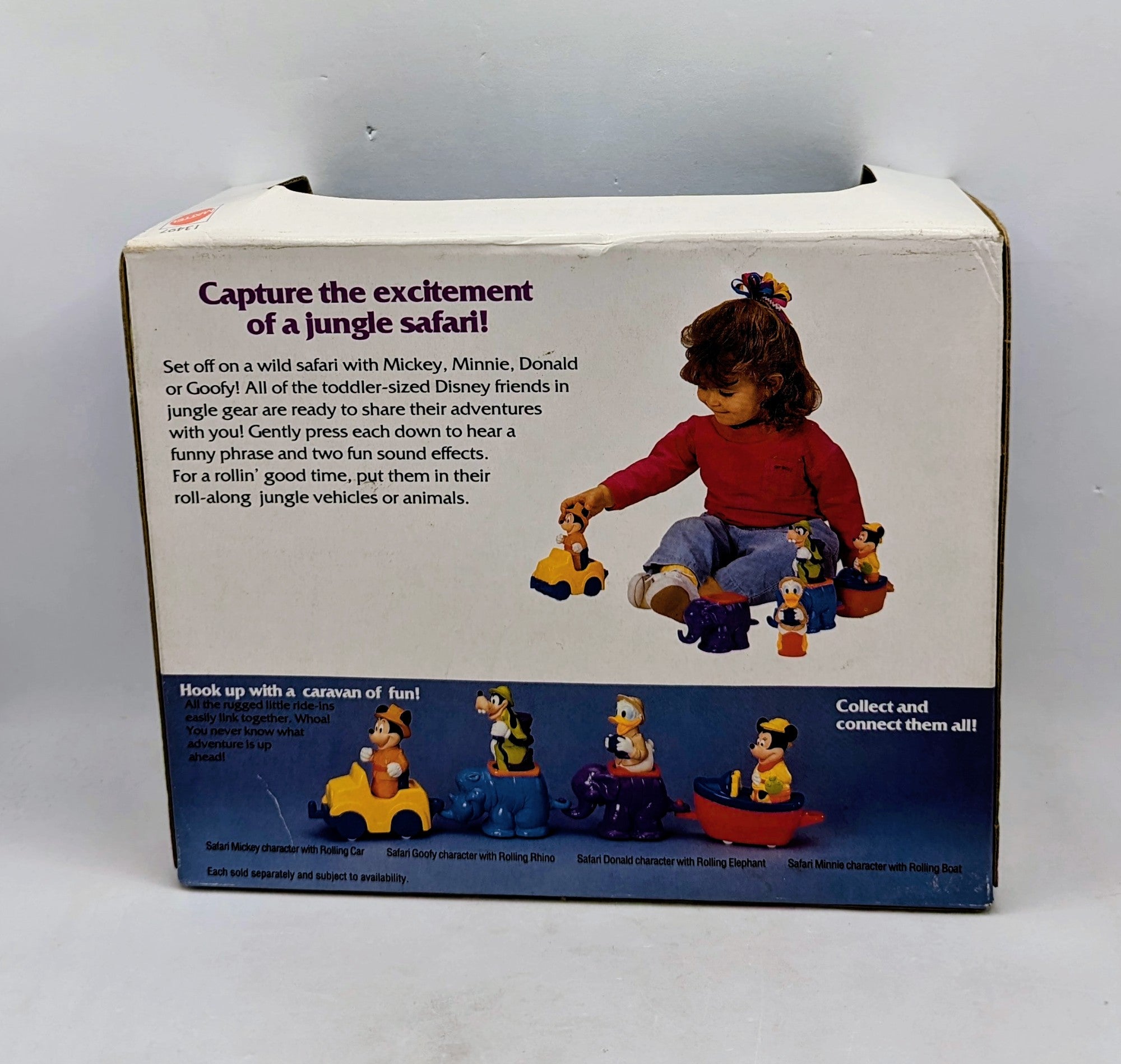 1995 Mattel Talkin Fun Safari Minnie Mouse With Rolling Boat image 2