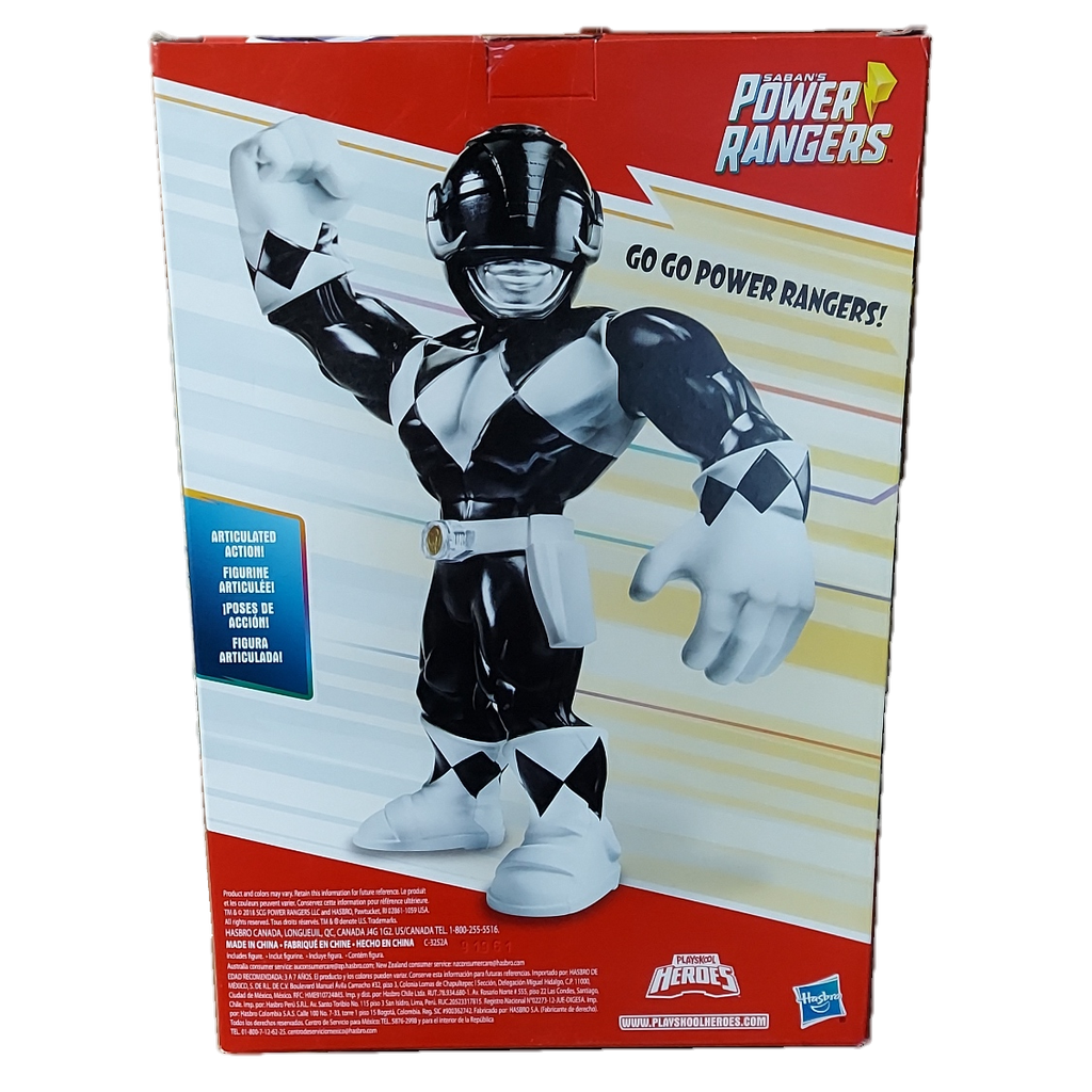 Playskool Heroes Mega Mighties Power Rangers Black Ranger Action Figure image 3