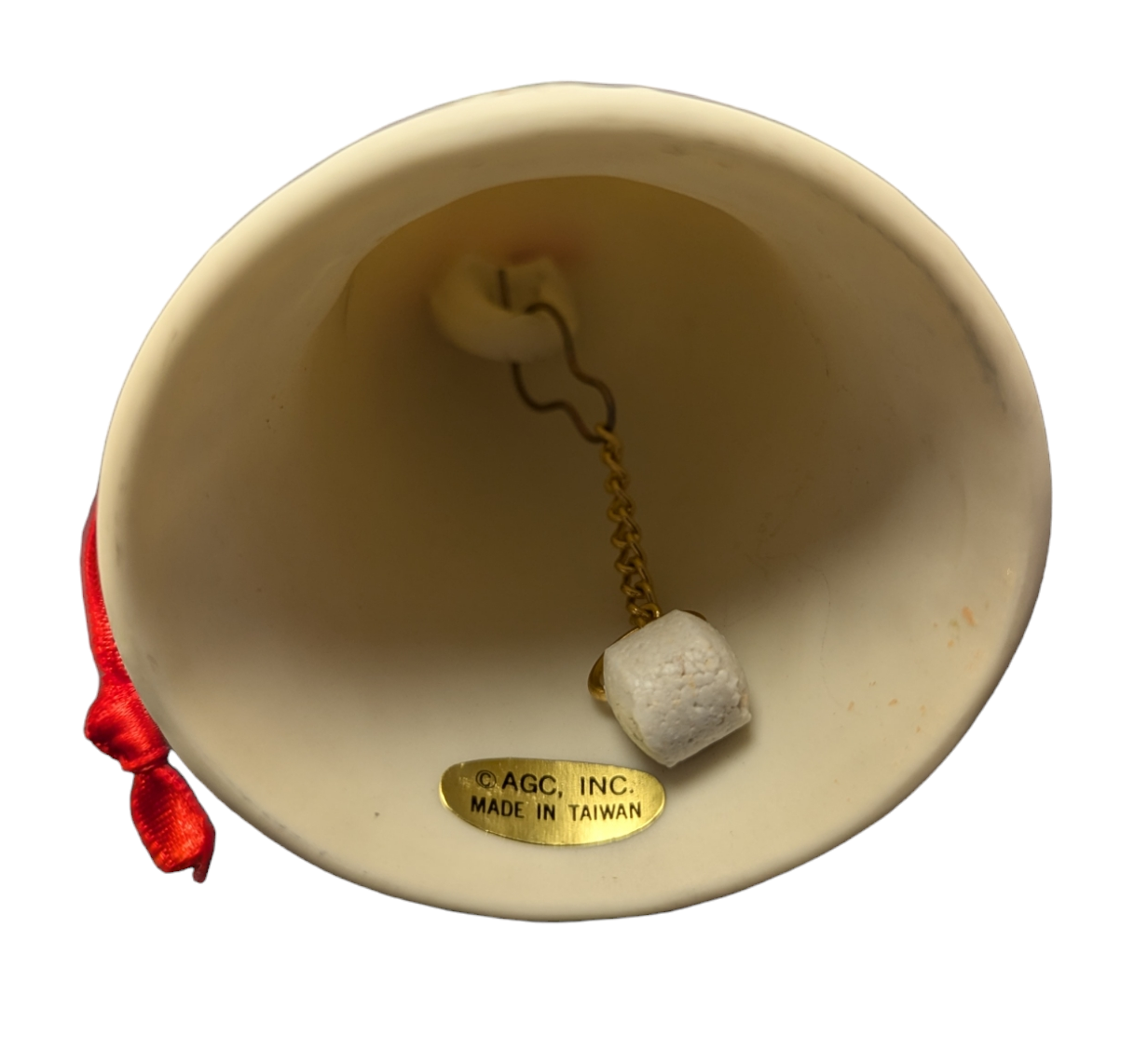 1994 American Greetings Merry Christmas, Mother Porcelain Bell Ornament image 3