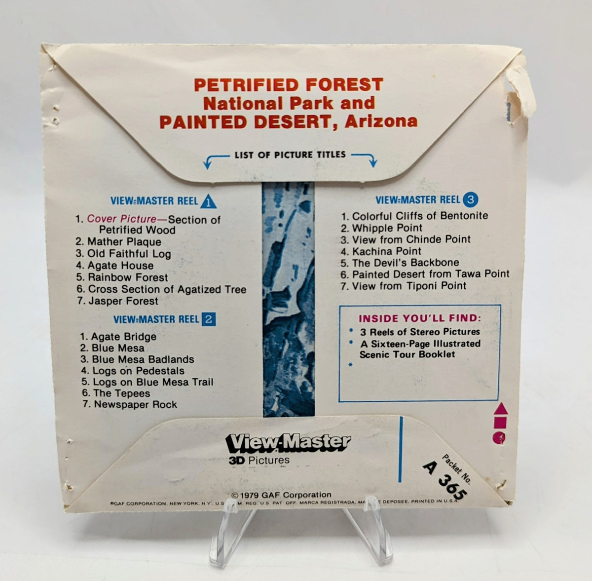1979 View-Master Petrified Forest National Park & Painted Desert 3 Reel Pack image 2