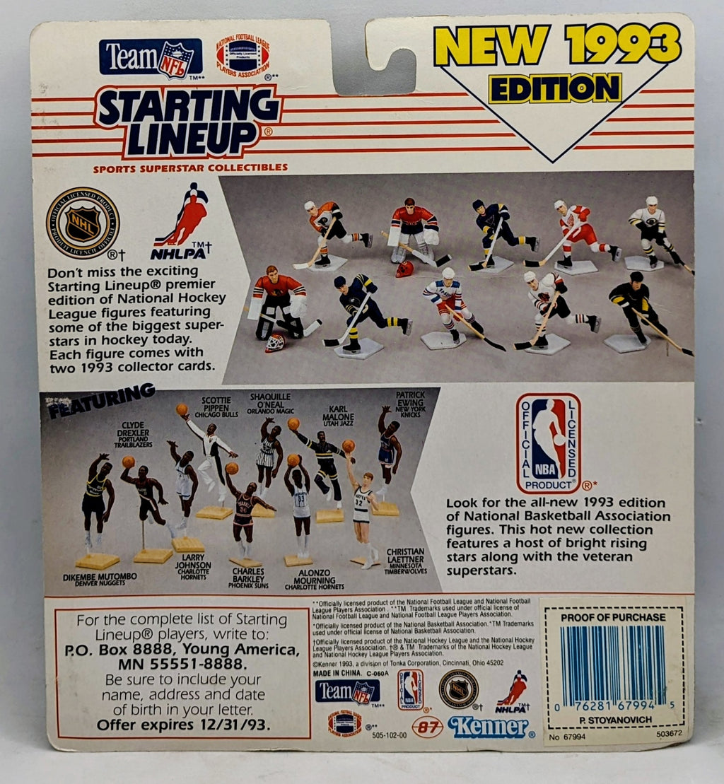 1993 Kenner Starting Lineup Pete Stoyanovich Miami Dolphins Rookie NFL Figure image 2