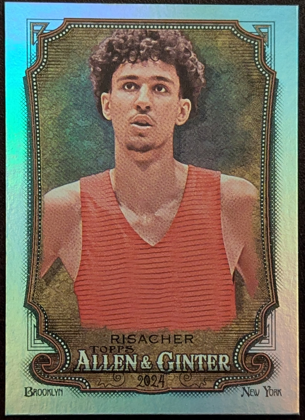 2024 Topps Allen & Ginter Hot Box Foil Zaccharie Risacher Basketball #245