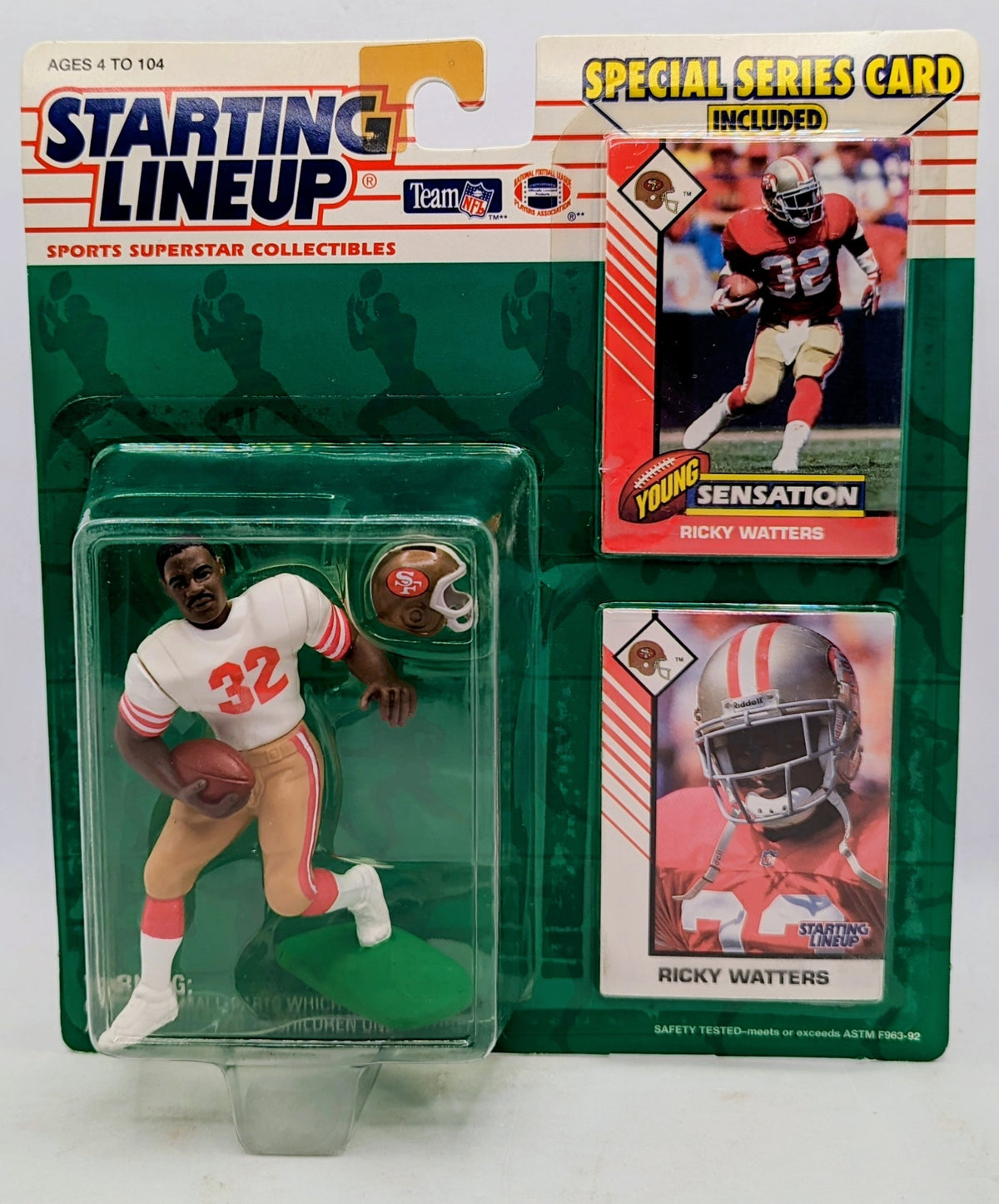 1993 Kenner Starting Lineup Ricky Waters San Francisco 49ers NFL Figure