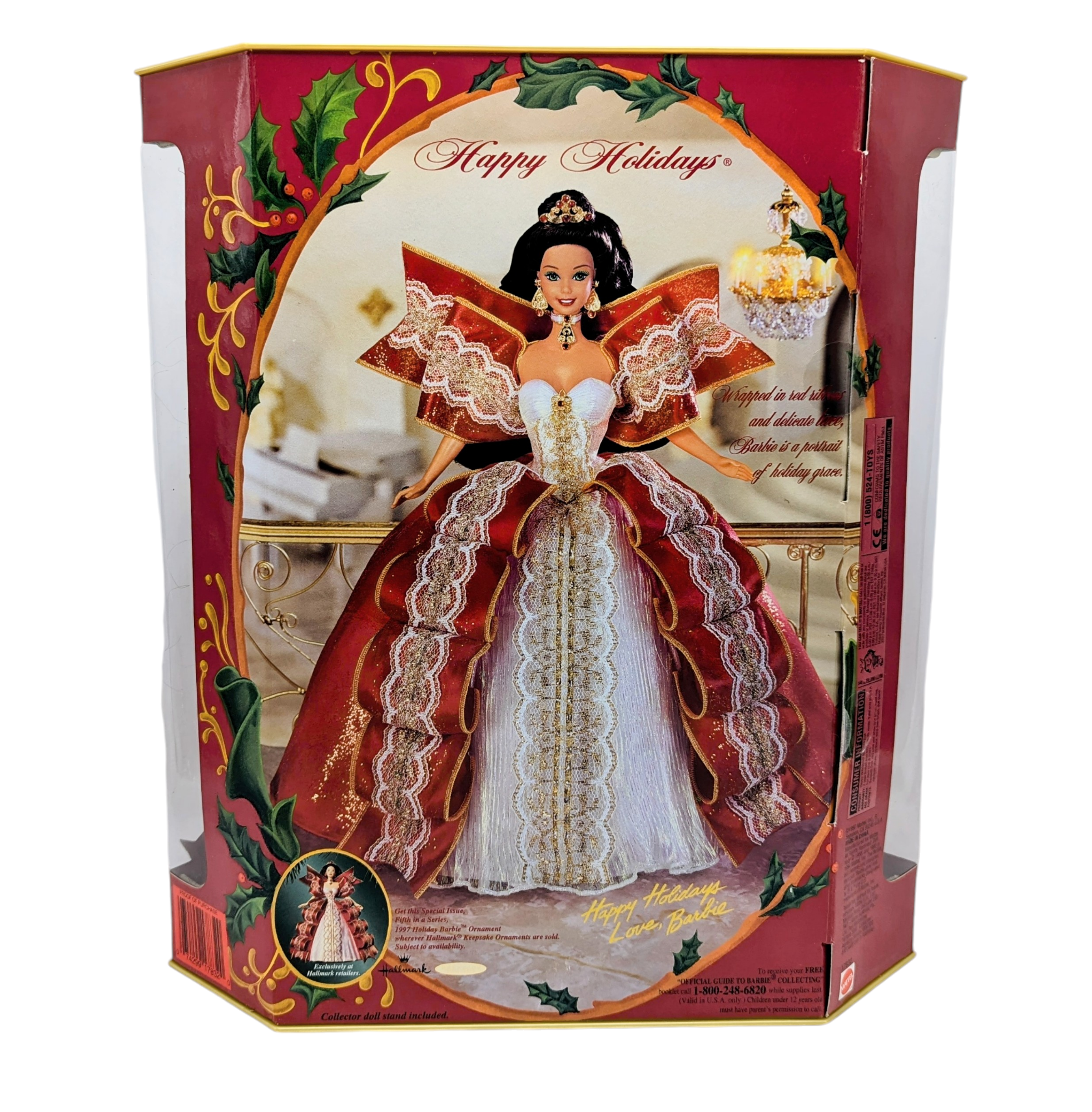 1997 Mattel Barbie Special Edition Happy Holidays Doll 17832 image 2