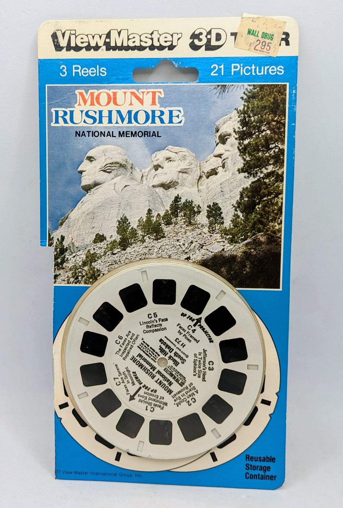 Vintage View-Master 3D Tour Mount Rushmore National Memorial South Dakota