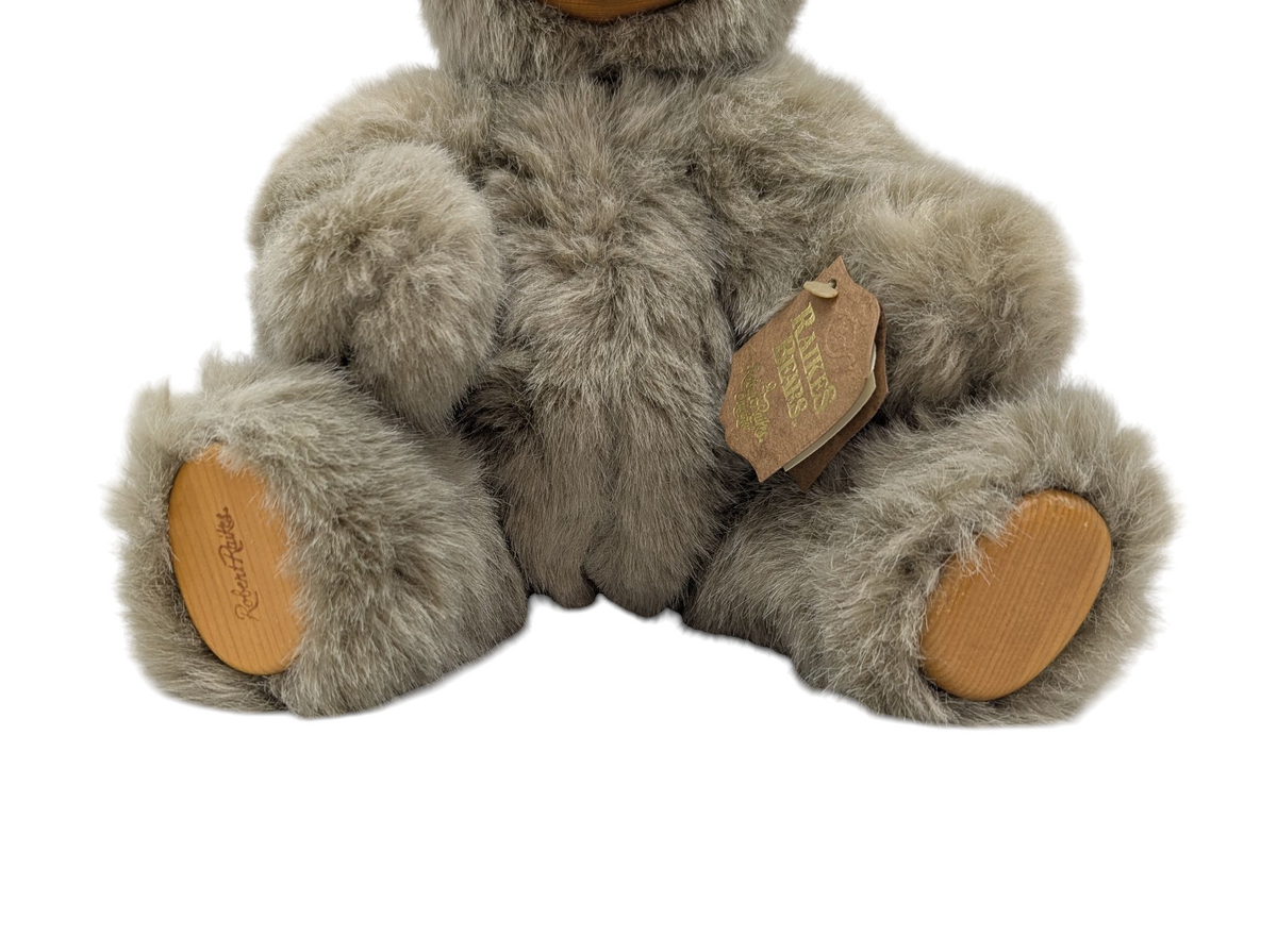 1989 The Good Company Robert Raikes Cookie Posable Wooden Face Teddy Bear 12inch image 5