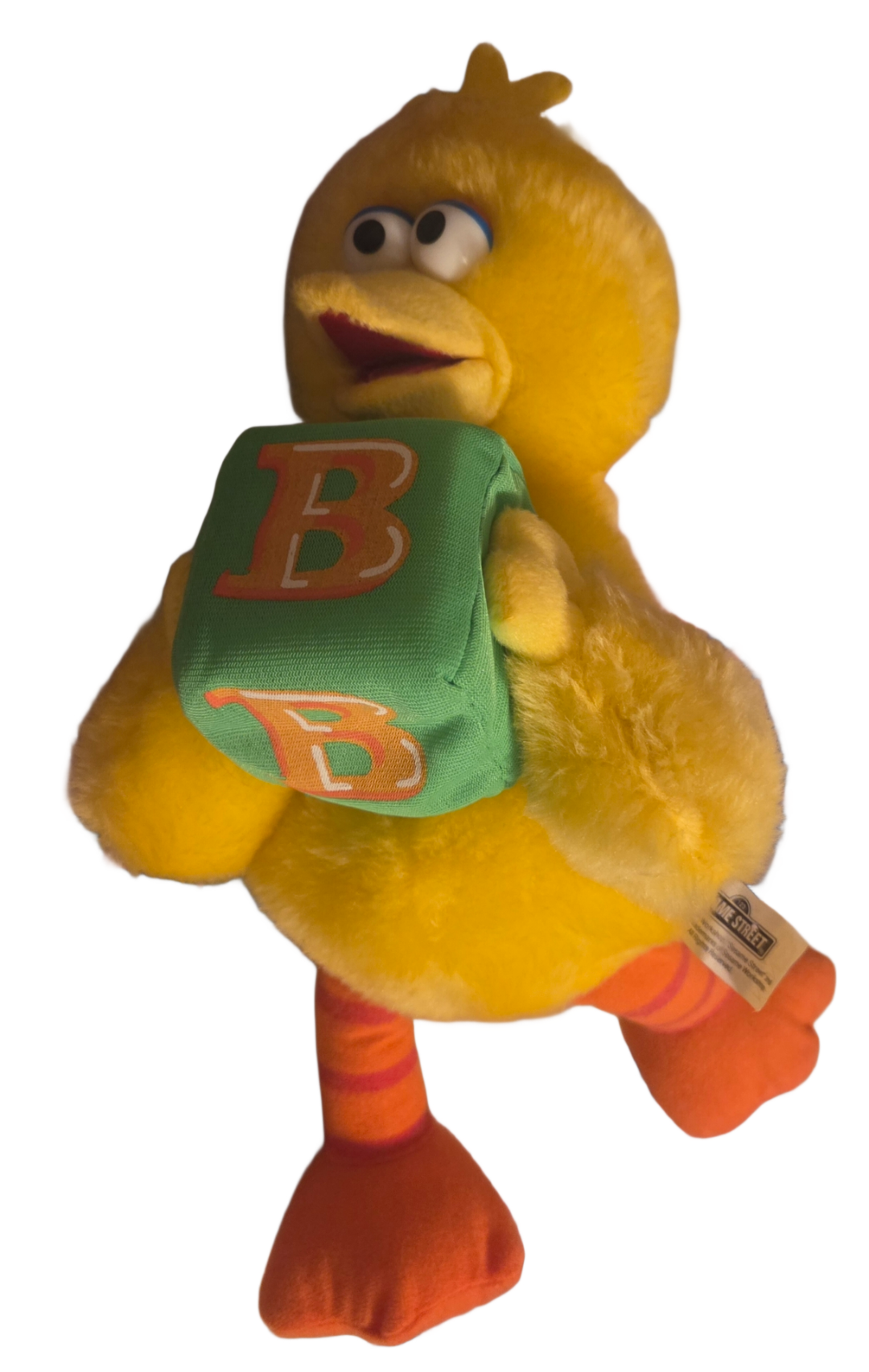 2006 Nanco Sesame Street Big Bird Letter B Alphabet Block Plush image 3