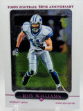 2005 Topps Chrome Refractor Roy Williams #65 Detroit Lions 50th Anniversary