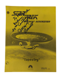 Star Trek The Next Generation Tapestry Original Script 1992 Signed Majel Barrett