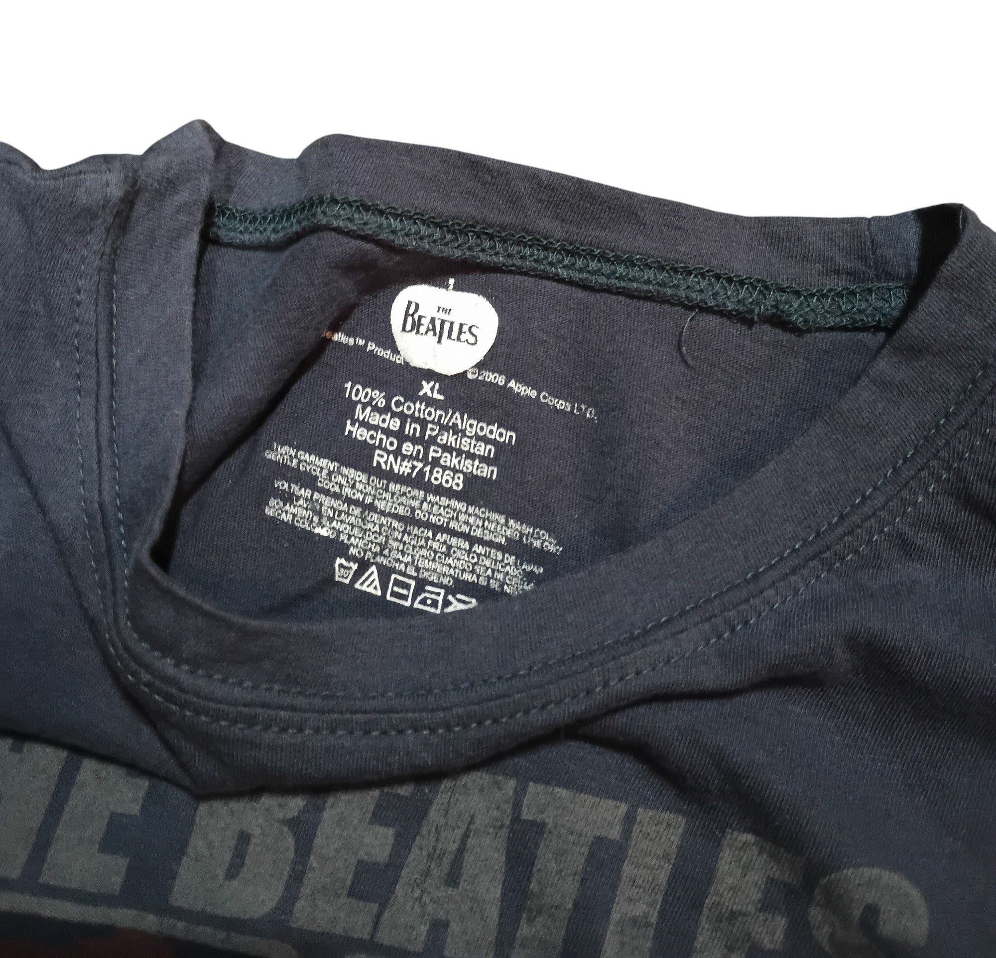 2006 Apple Corps The Beatles A Hard Days Night Band Squares Juniors XL T-Shirt image 3