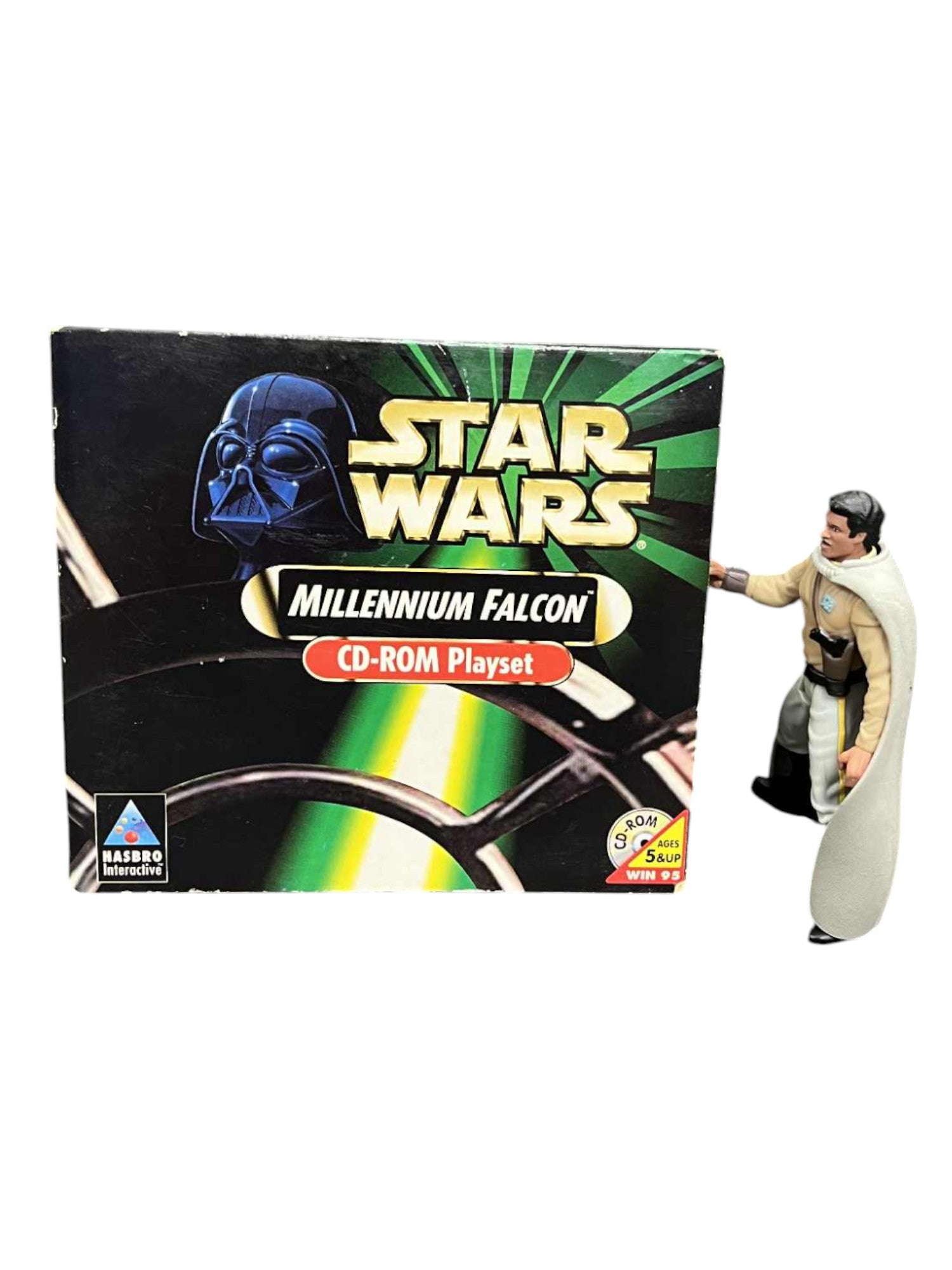 Star Wars Millennium Falcon 1998 - CD-ROM Playset for Windows & Lando Figure DT