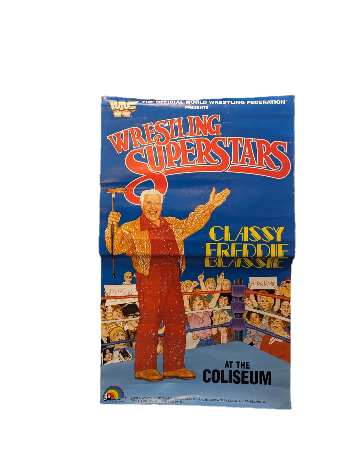 1985 LJN Titan Sports Wrestling Superstars Classy Freddie Blassie Poster