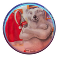 1996 Coca Cola Coke Polar Bear w/ Coke Round Lidded Tin Container