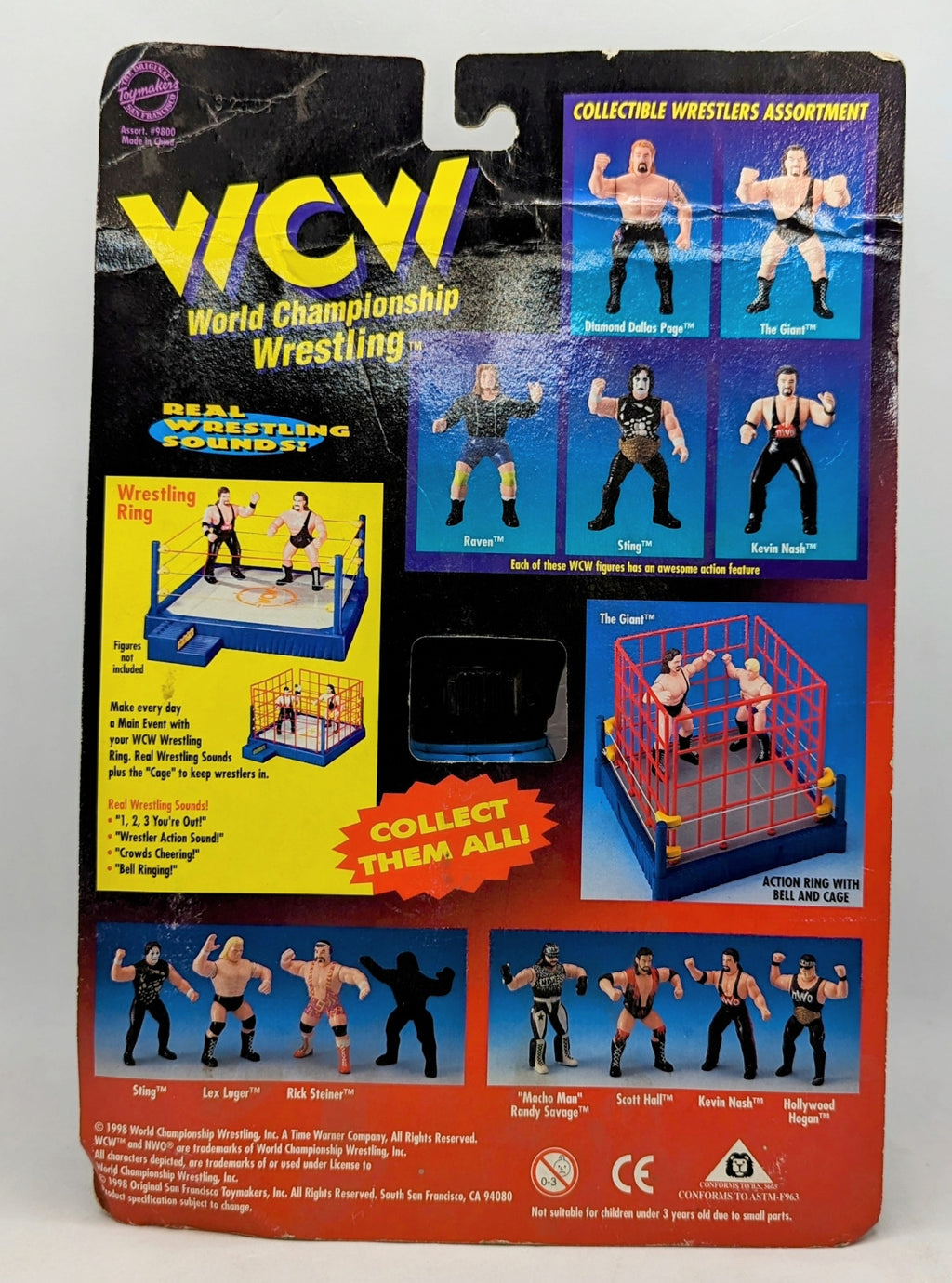 1998 Toymakers WCW Power Punch Raven Action Figure image 2