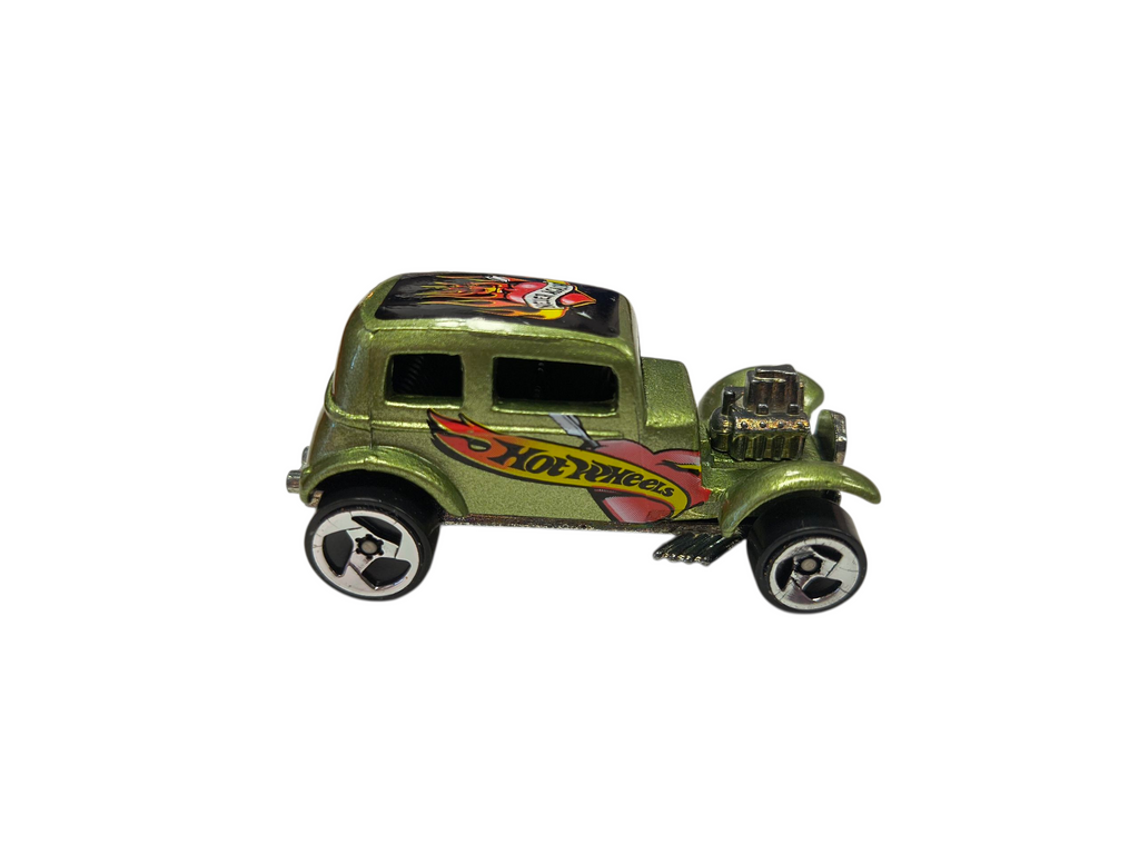 2004 Hot Wheels Tat Rods '32 Ford Vicky #119 Metallic Green 3SP Rims 1:64