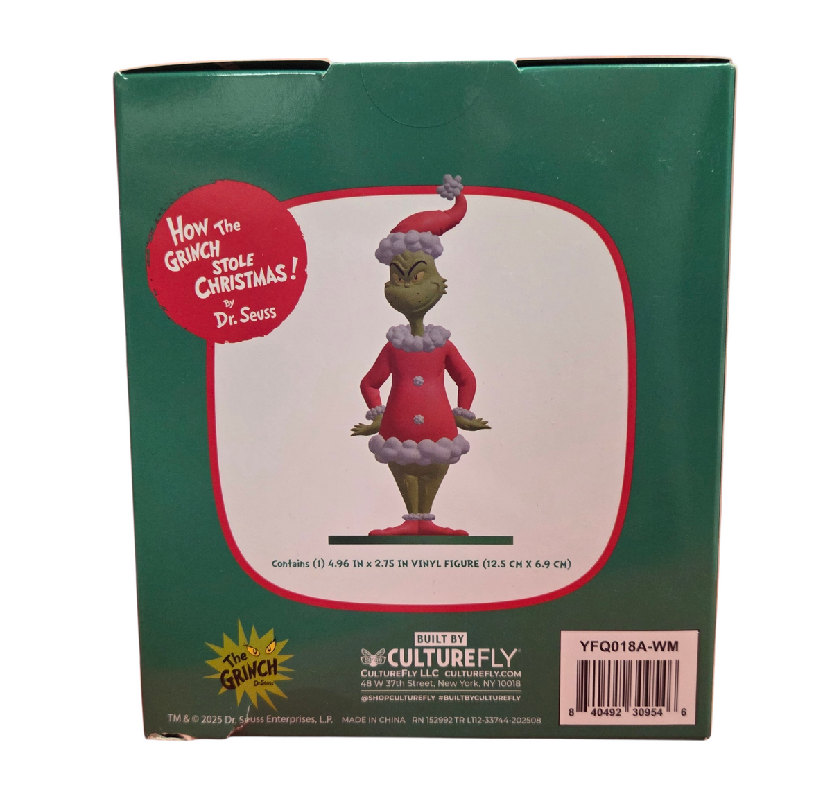 Culturefly Fly Guys Dr. Seuss How The Grinch Stole Christmas Santa Grinch Figure image 2