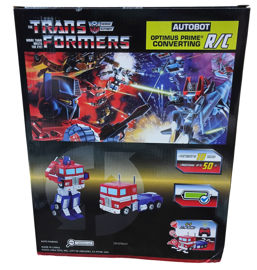 Jada Transformers Optimus Prime Autobot 13" Transforming RC Car Lights & Sound image 2