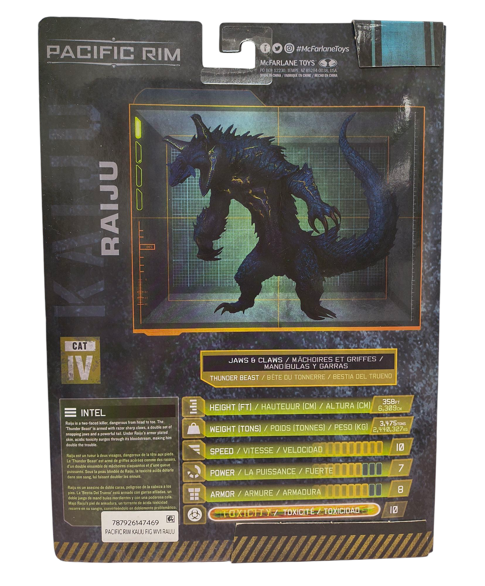 McFarlane Pacific Rim 4" Kaiju Raiju Figure Playset & Comic image 2