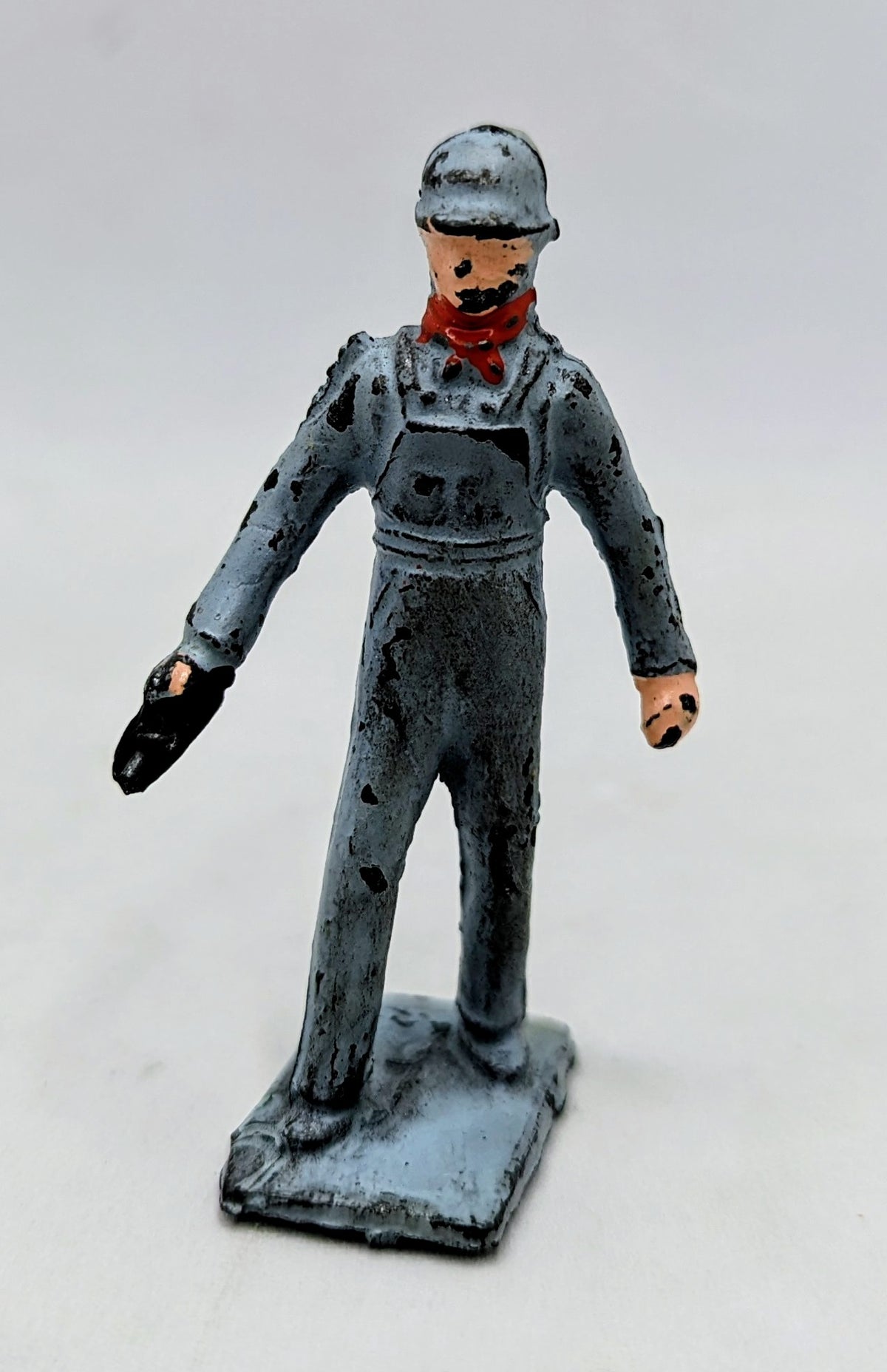 Vintage Lincoln Log Model Railroad Engineer Lead Figure
