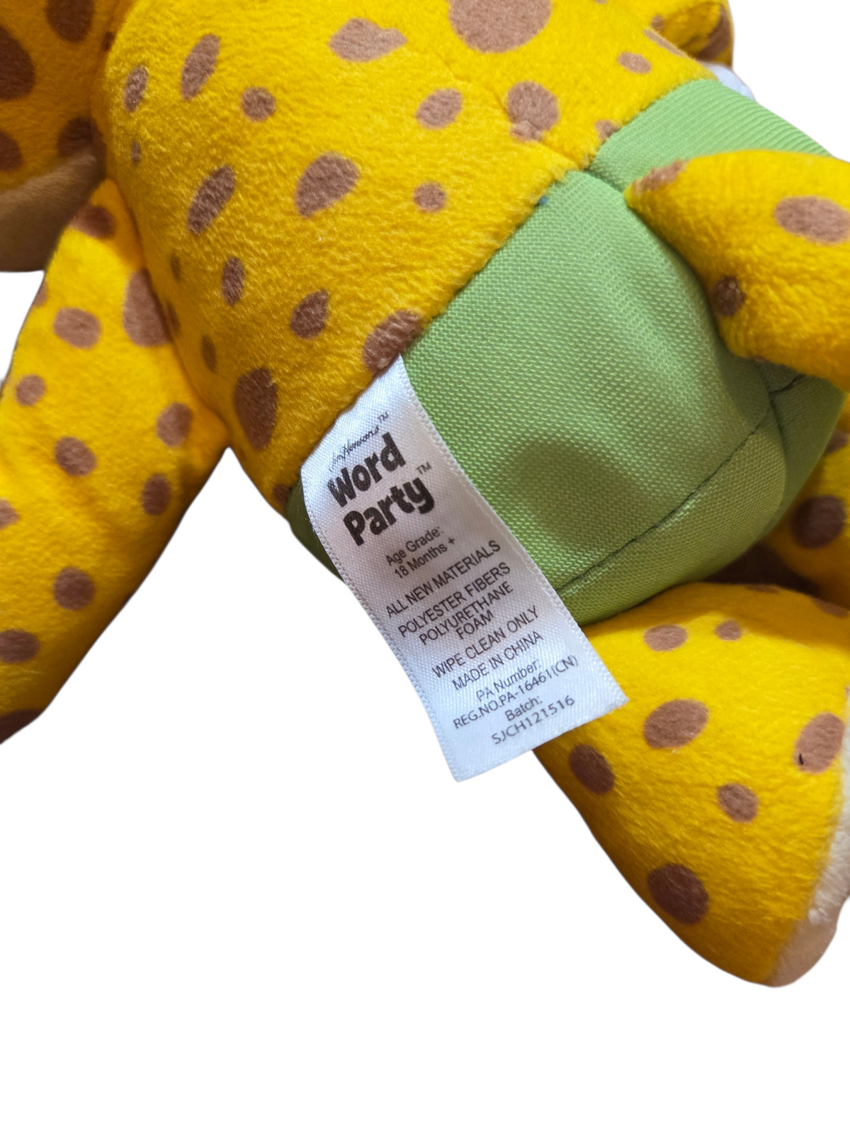 Snap Toys Word Party Franny 10" Stuffed Plush Cheetah Stuffed Animal image 4