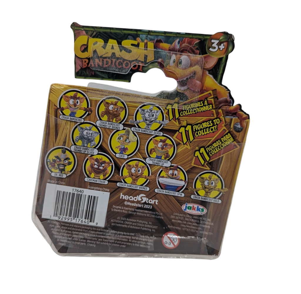 2023 Jakks Pacific Crash Bandicoot Thumbs Up 2.5" Figure image 2