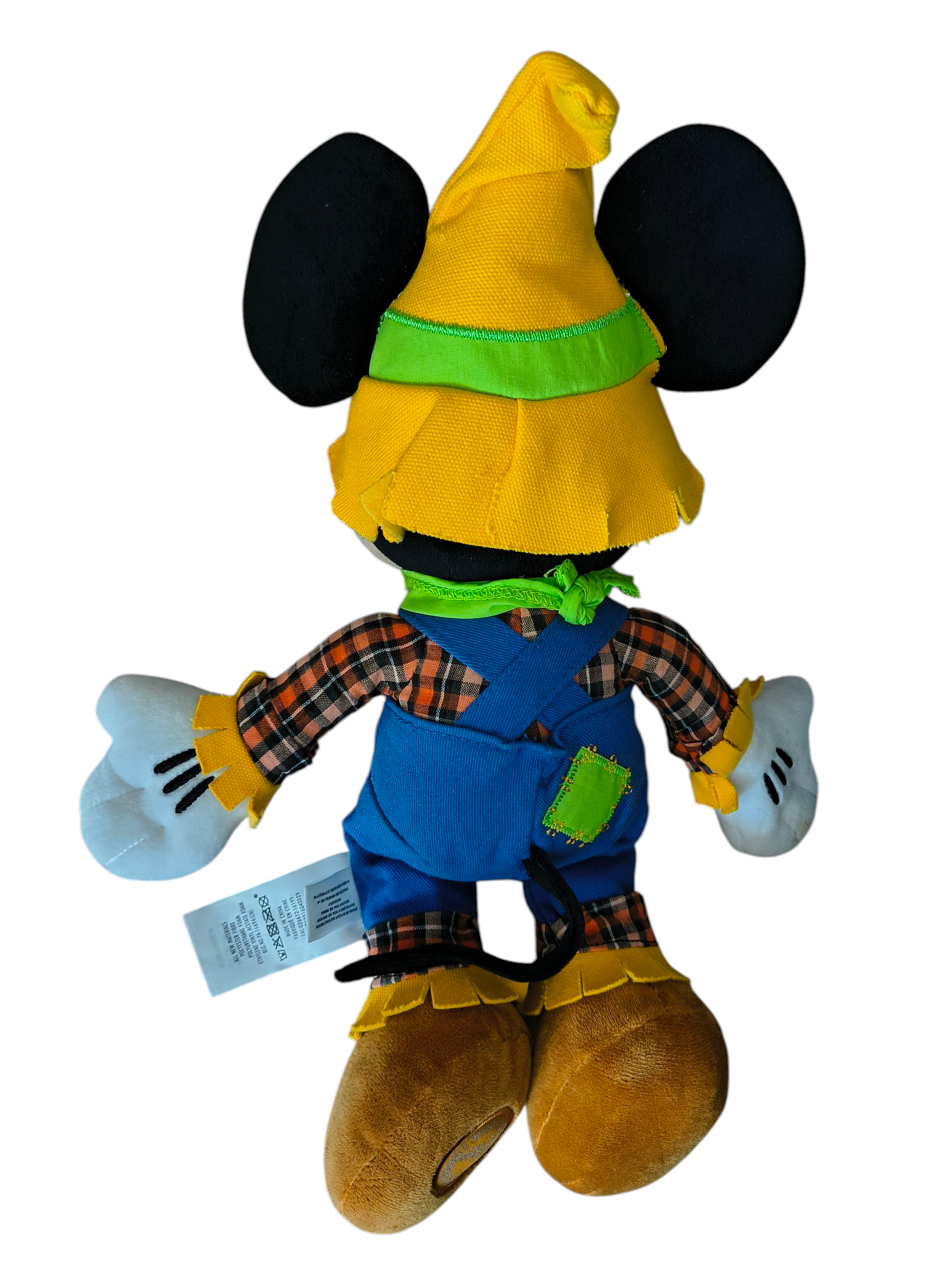 Disney Store Mickey Mouse Scarecrow Halloween Fall 15” Plush Toy Stuffed Animal image 4