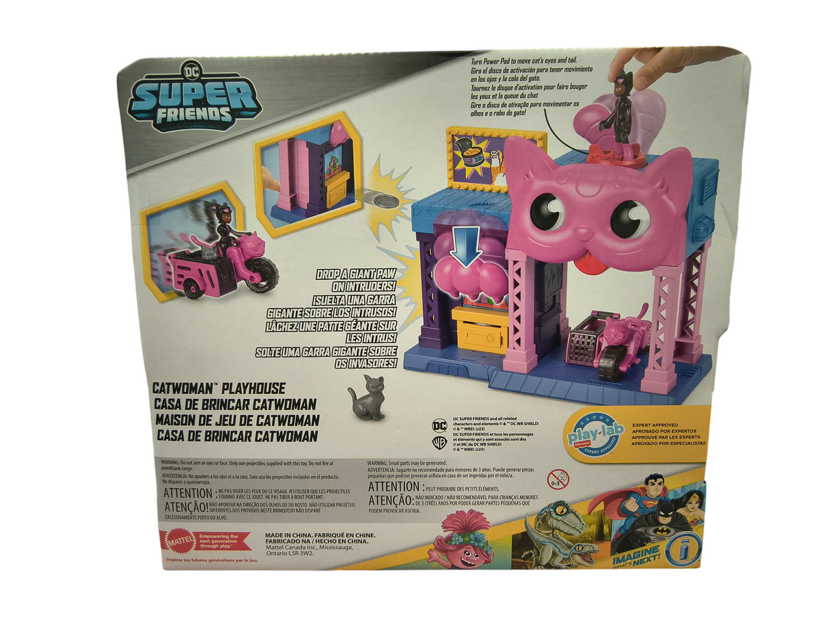 Imaginext DC Super Friends Catwoman Playhouse Playset with Figures & Accessories image 2