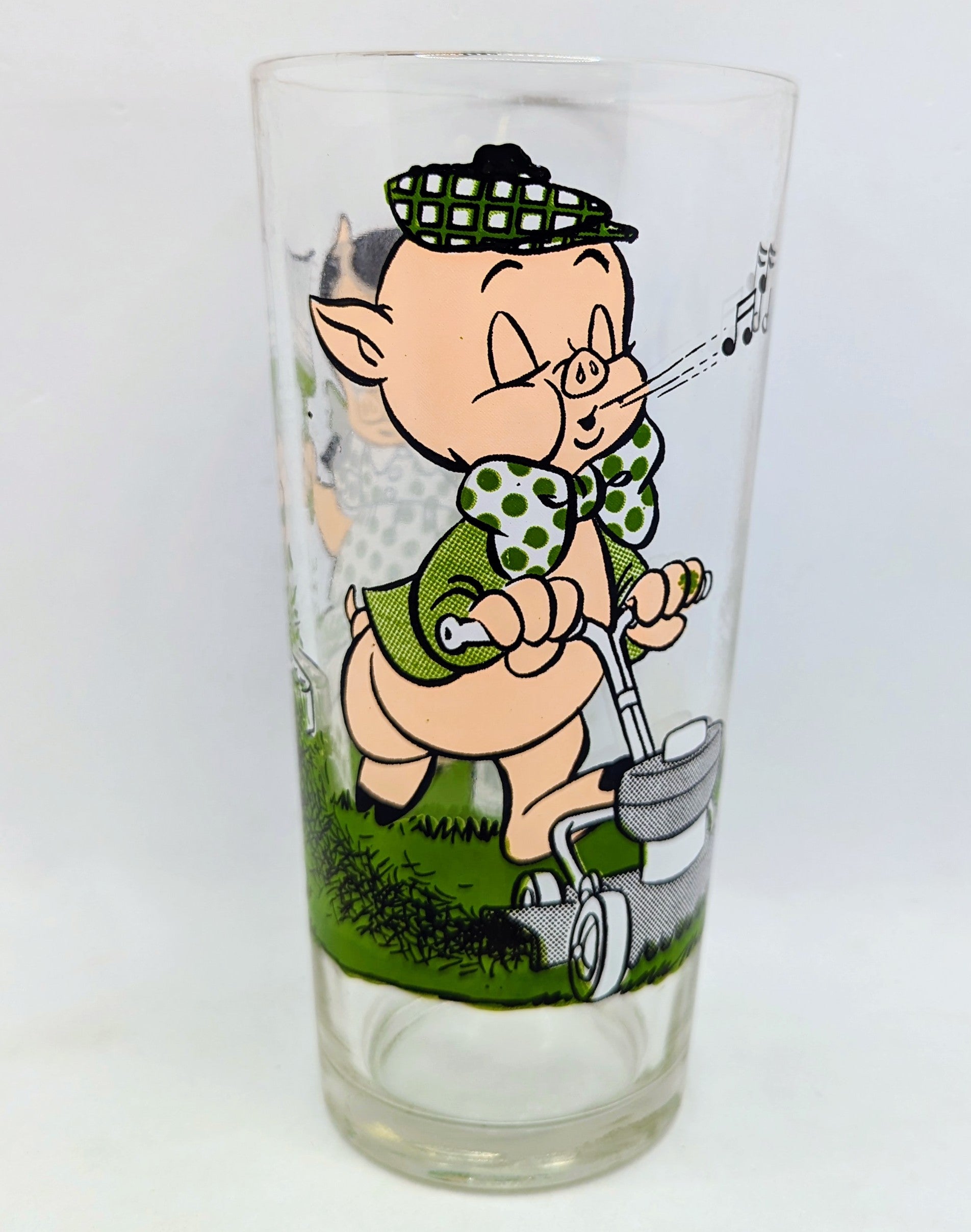 1976 Pepsi Collector Series Looney Tunes Porky & Petunia Pig Glass