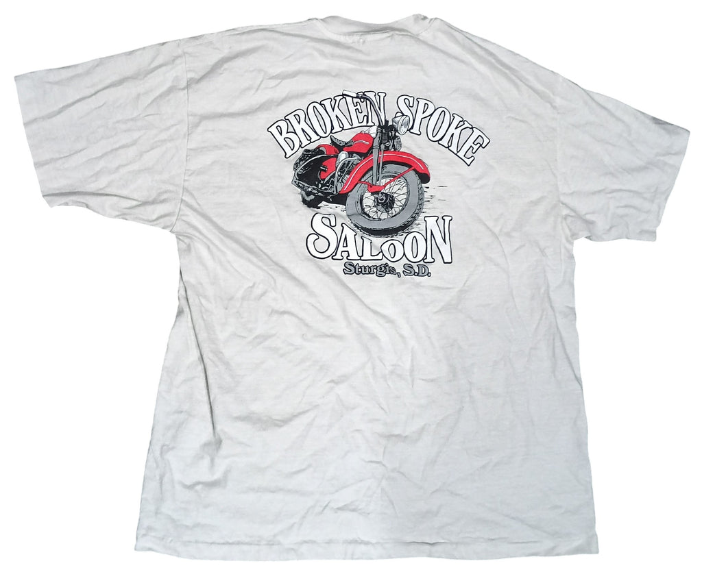 The Broken Spoke Saloon Poke n Stroke Sturgis SD Motorcycle Rally T-Shirt XL image 2