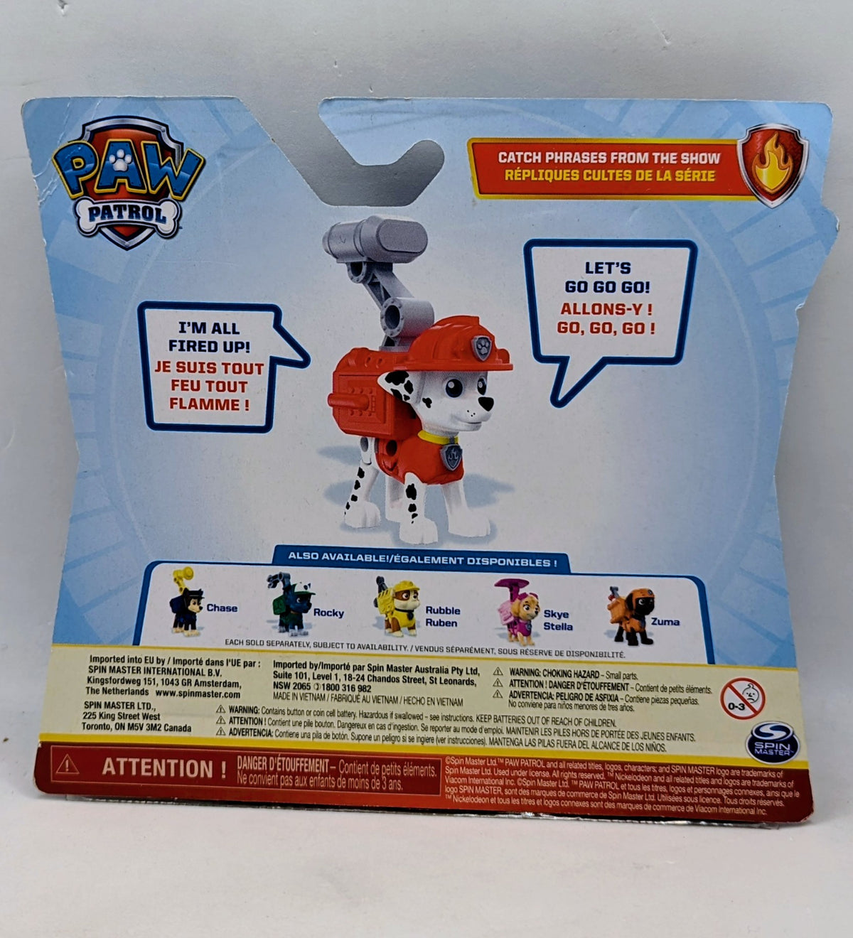 Spin Master Paw Patrol Talking Marshall I'm All Fired Up 3" Action Figure image 2