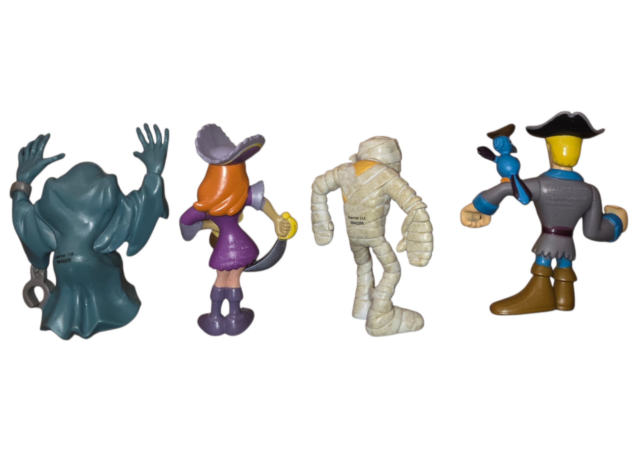 Scooby Doo Pirate 2.5" Action Figures PVC 4 Piece Fred Daphne Mummy Ghoul image 4