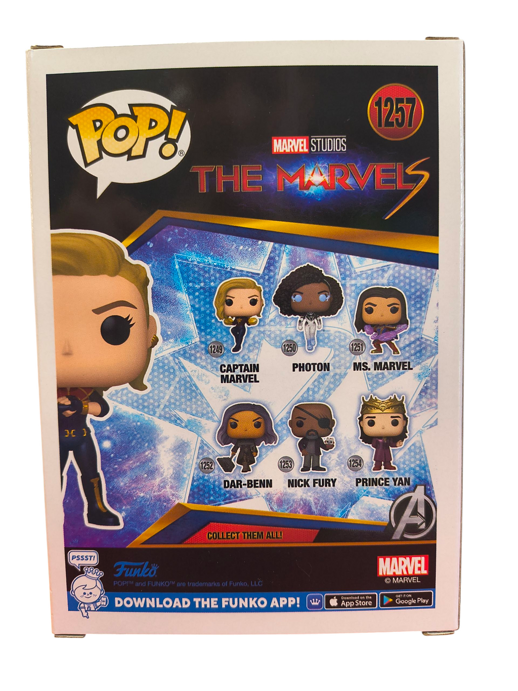 Funko Pop! The Marvels Captain Marvel #1257 Target Exclusive Vinyl Figure image 2